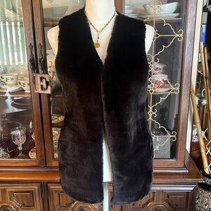 Sweater Vest Faux Fur WARM FUZZIES Comfy Soft